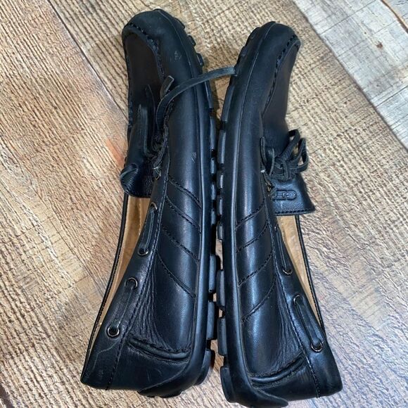 geox Respira Melbourne Black Driving Moccasins - Picture 4 of 12